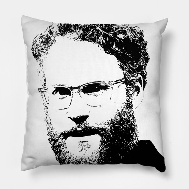 seth rogen Pillow by oryan80