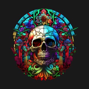 Stained Glass Skull T-Shirt