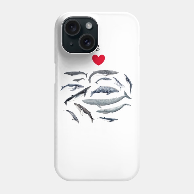 I love whales Phone Case by chloeyzoard