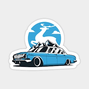 Blue GAZ24 Volga Classic Magnet