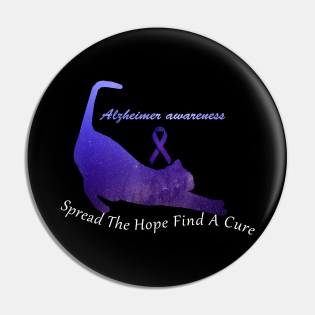 Alzheimer Awareness Spread The Hope Find A Cure Gift Pin by thuylinh8