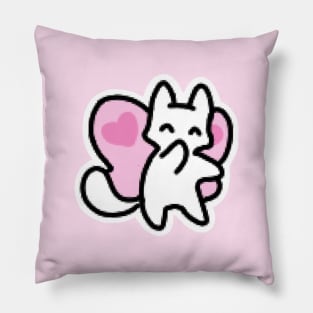 Butterfly Kitty Cat Pillow