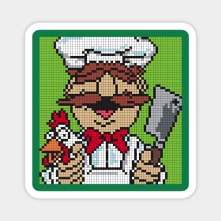 POXELART - Swedish Chef From The Muppets Magnet