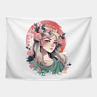 Cute Anime Girl Tapestry