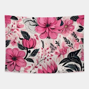 Cute pink flowers pattern gift ideas Tapestry