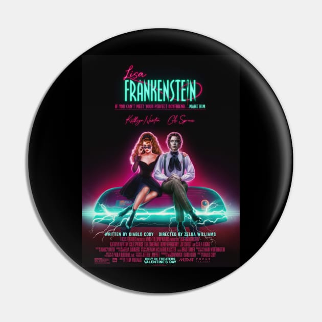 Lisa Frankenstein Movie Poster Pin by HerbalBlue