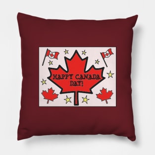 Happy Canada Day Pillow