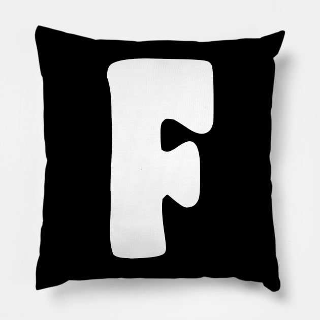 Letter F Pillow by Xtian Dela ✅