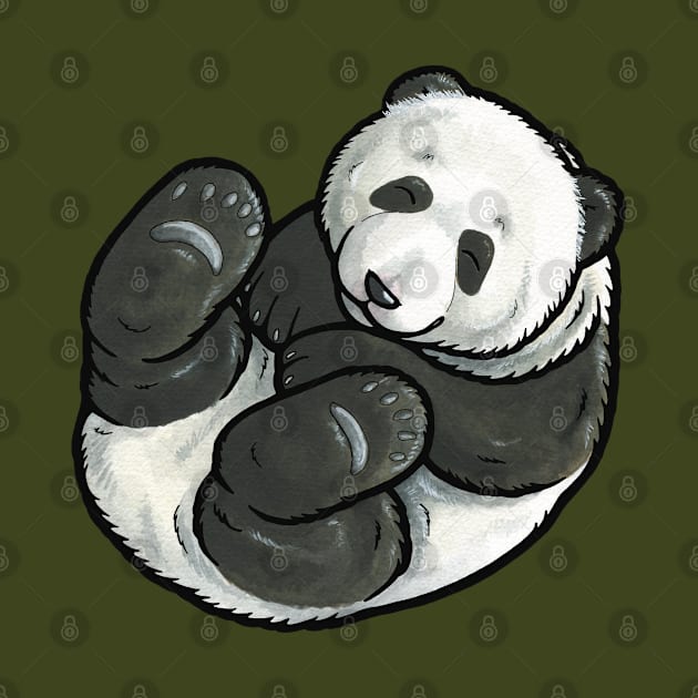 Panda bear cub by animalartbyjess