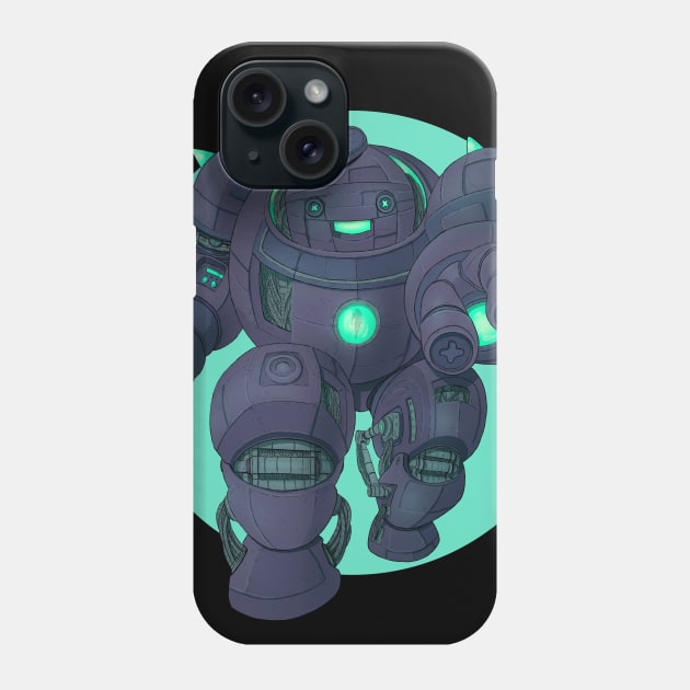 Cyberpunk Marshmallow Mech Man Phone Case by GeekMachine