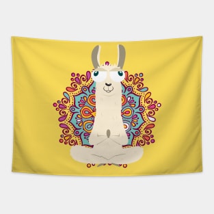 Yoga Llama Tapestry