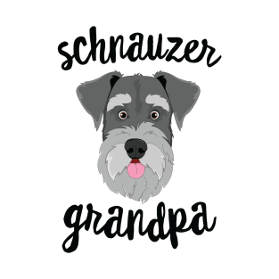 Schnauzer Grandpa Pawpa Dog Grandparents Grand Paw T-Shirt