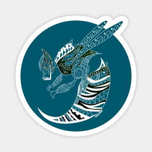 blue storm mayan bee ecopop Magnet