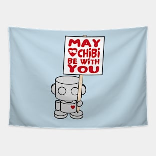 O'BOT Toy Robot (May the Chibi Be With You) Tapestry