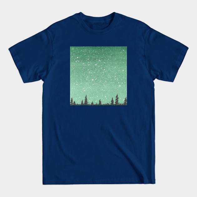 Green Nightsky - Galaxy - T-Shirt