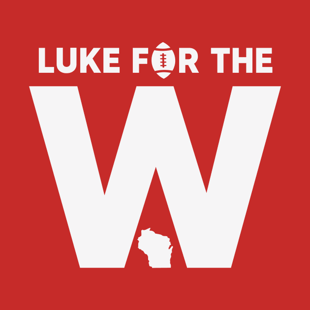 Luke for the W // Vintage Wisconsin Football by SLAG_Creative