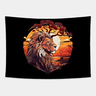 Lion Safari Animal Beauty Nature Wildlife Discovery Tapestry