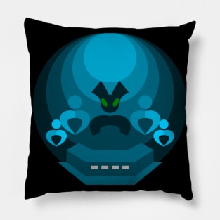 alien with friends Pillow