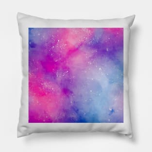 Watercolor Galaxy Pillow