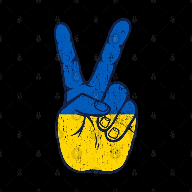 PEACE FOR UKRAINE - Hand Sign by Jitterfly