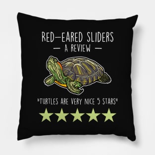 Red-Eared Slider Turtle Review Pillow