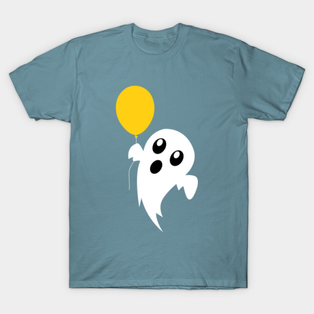 Disover Ghost and the Gold Balloon - Cute Ghost - T-Shirt