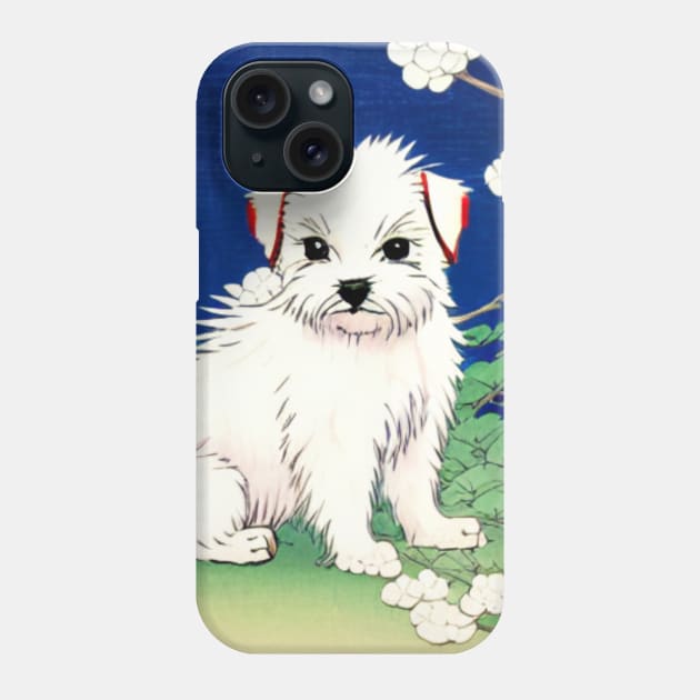 Cute Maltese Terrier Maltese Mom with Adorable Dog Phone Case by Mochabonk