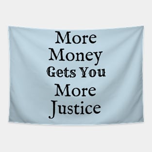 More Money Gets You More Justice Tapestry