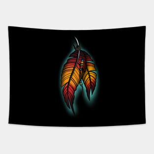 Native American feathers Tapestry