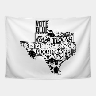 Vote Texas Democrat Tapestry