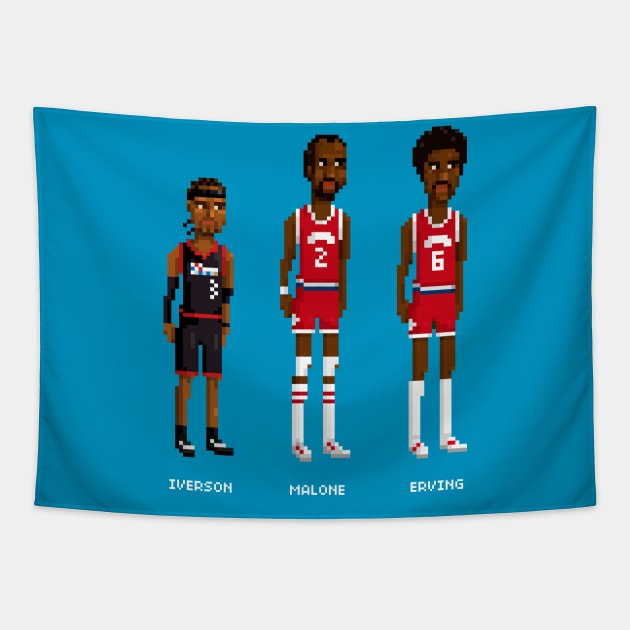 Retro 76ers Tapestry by PixelFaces