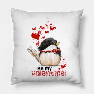 Be My Valentine Chicadee Pillow