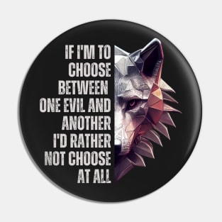 One Evil and Another II - Silver Wolf - Fantasy - Witcher Pin