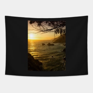 Pacific Coast Sunset Tapestry