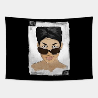 Aretha Franklin Frame Color Tapestry