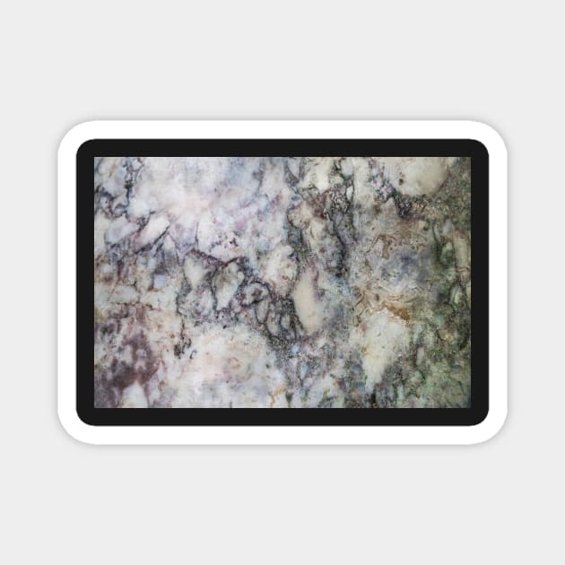 Textured Grey Marble Magnet by vintage-glow