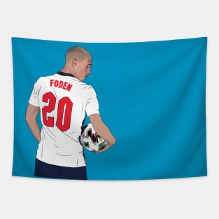 Phil Foden England Gazza Hair Tapestry