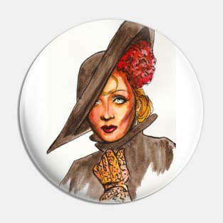 Marlene Dietrich Pin