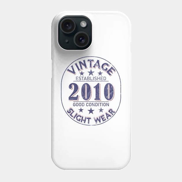 Vintage Established 2010 Phone Case by Stacy Peters Art