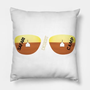 Safari desert camp Pillow