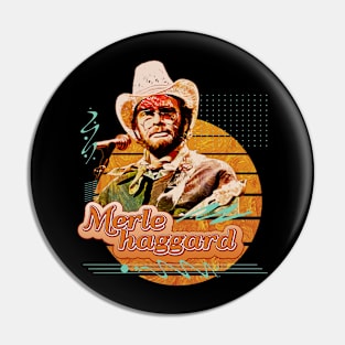 Merle haggard \\ Retro Art Pin