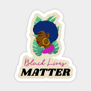 Black Lives Matter African American Woman in Nature Magnet