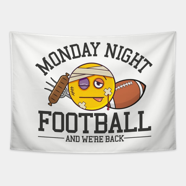 Monday Night Football Emoji Tapestry by Bubsart78