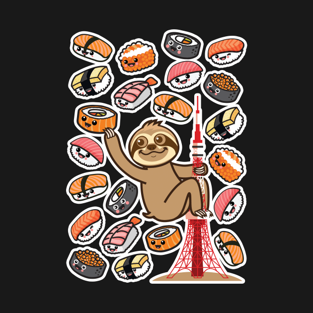 Sloth Sushi Tokyo by Plushism