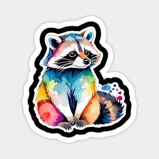 Raccoon Watercolor Magnet