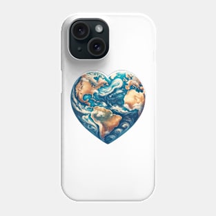 Heartfelt Earth Global Love Phone Case