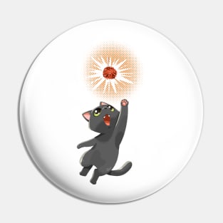 Cat Holic - Black Cat Jumping Pin