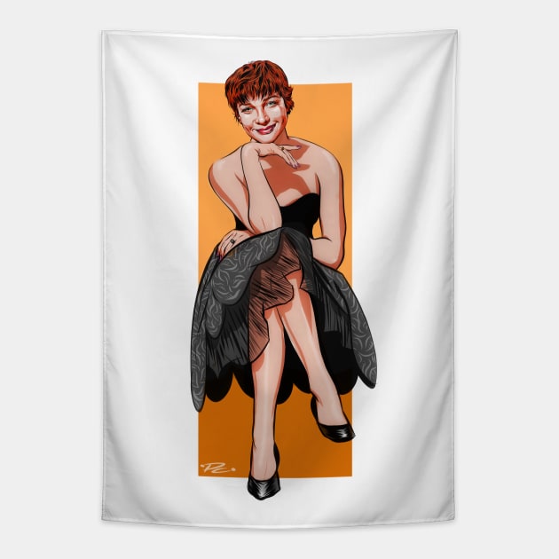 Shirley MacLaine - An illustration by Paul Cemmick Tapestry by PLAYDIGITAL2020