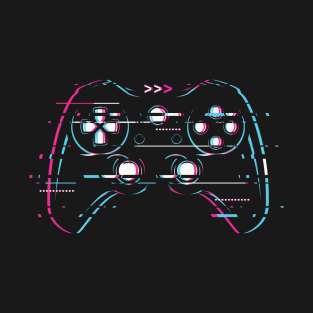 Glitch Gaming Controller T-Shirt