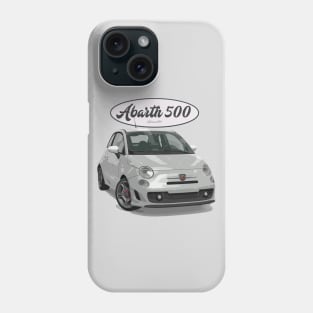 ABARTH 500 Grey White Phone Case